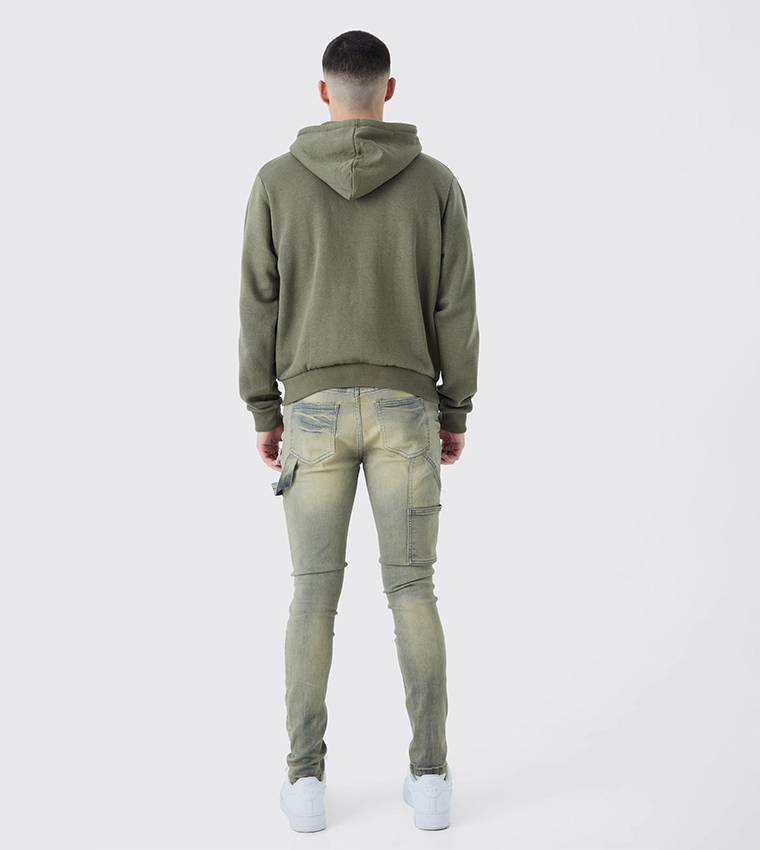 Ripped Carpenter Skinny Fit Jeans