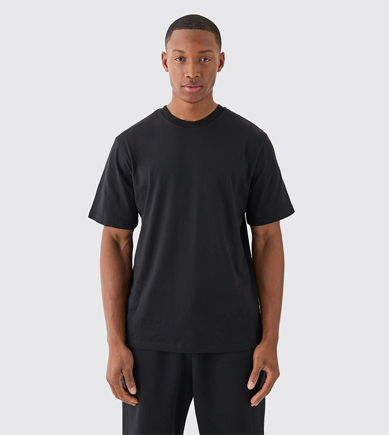 Solid Crew Neck T-Shirt