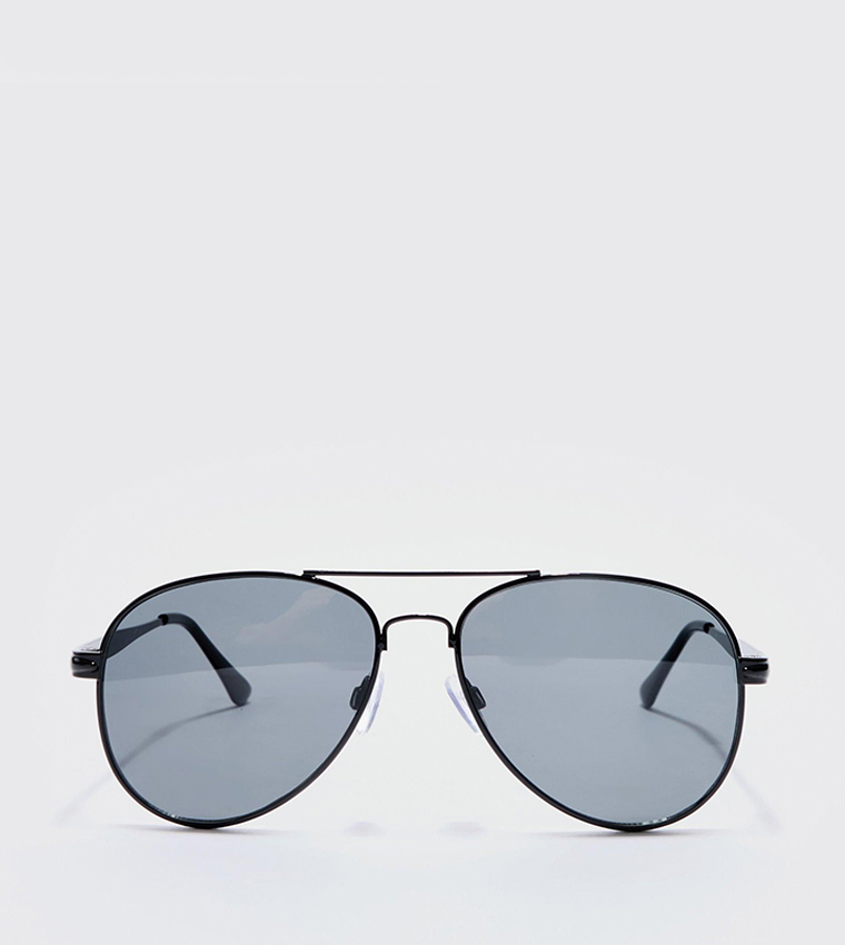 Metal Rim Aviator Sunglasses