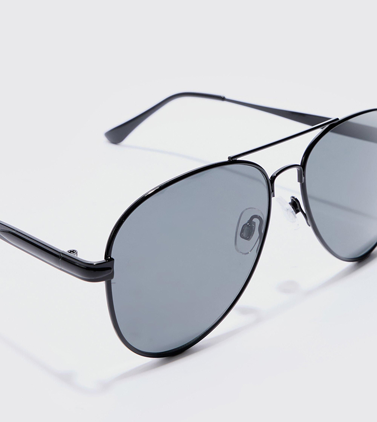 Metal Rim Aviator Sunglasses