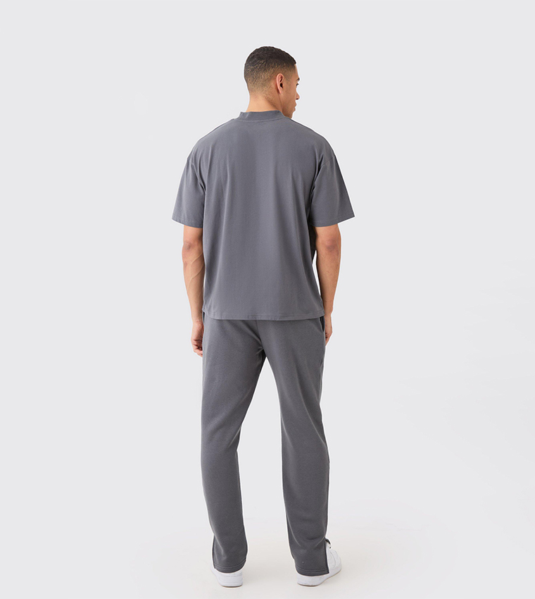 Signature Oversized Crew Neck T-Shirt and Jogger Set