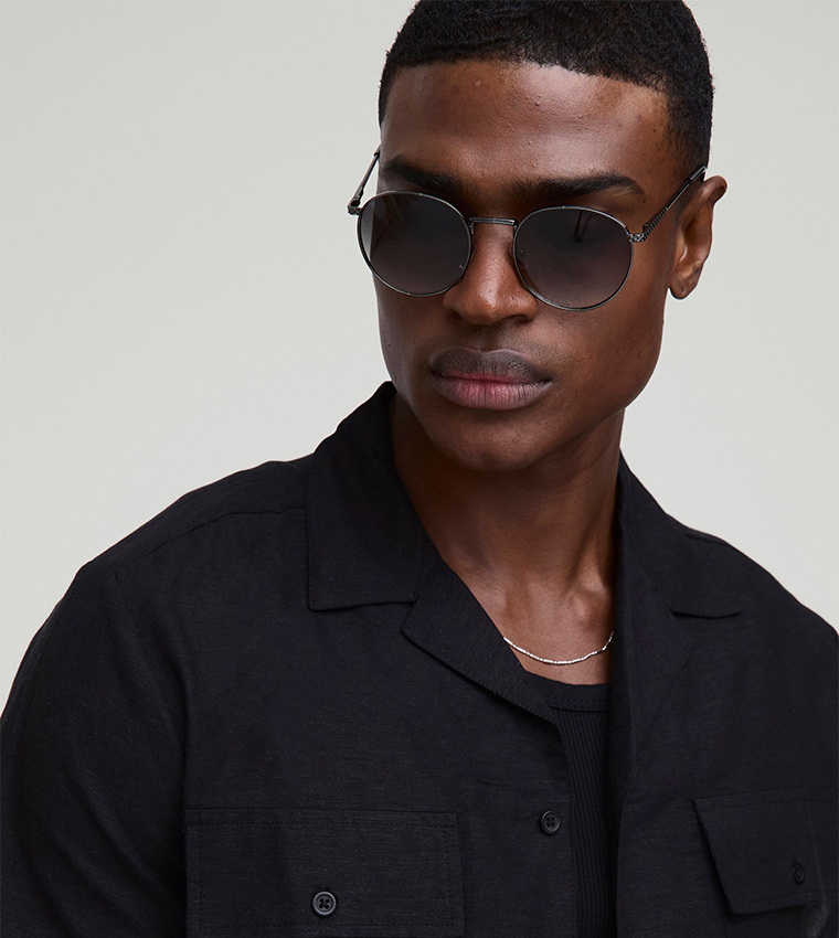 Linen Short Sleeves Cargo Shirt & Shorts Set