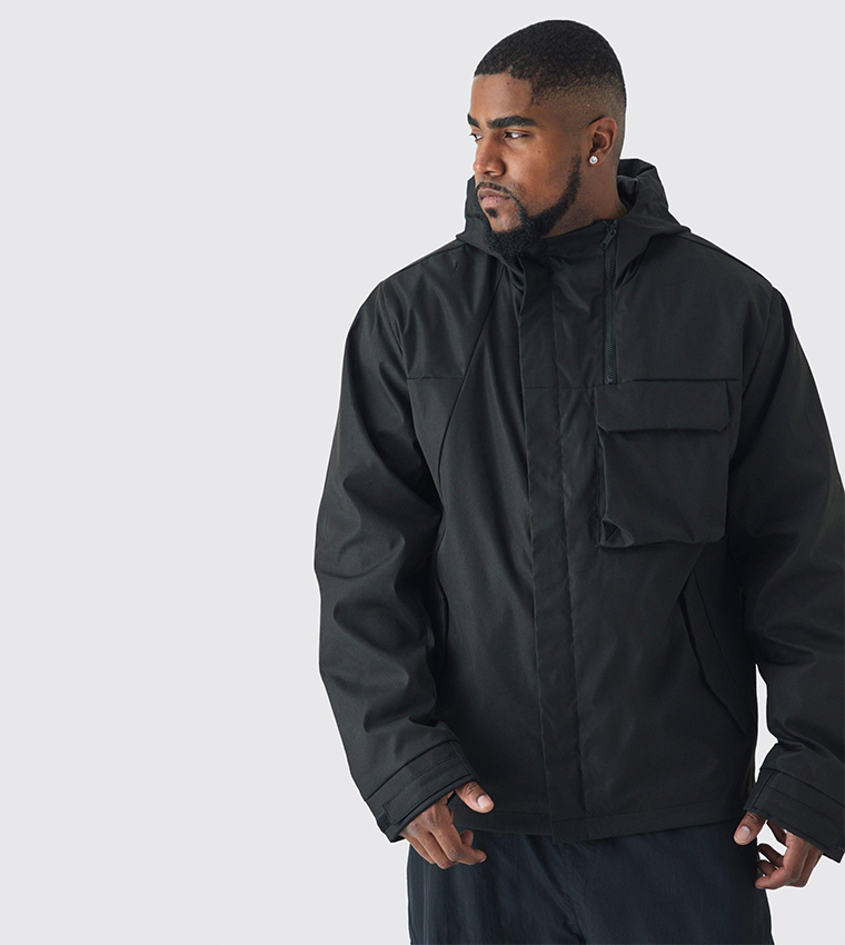 Plus & Tall Lightweight Hooded Regular Fit Jacket