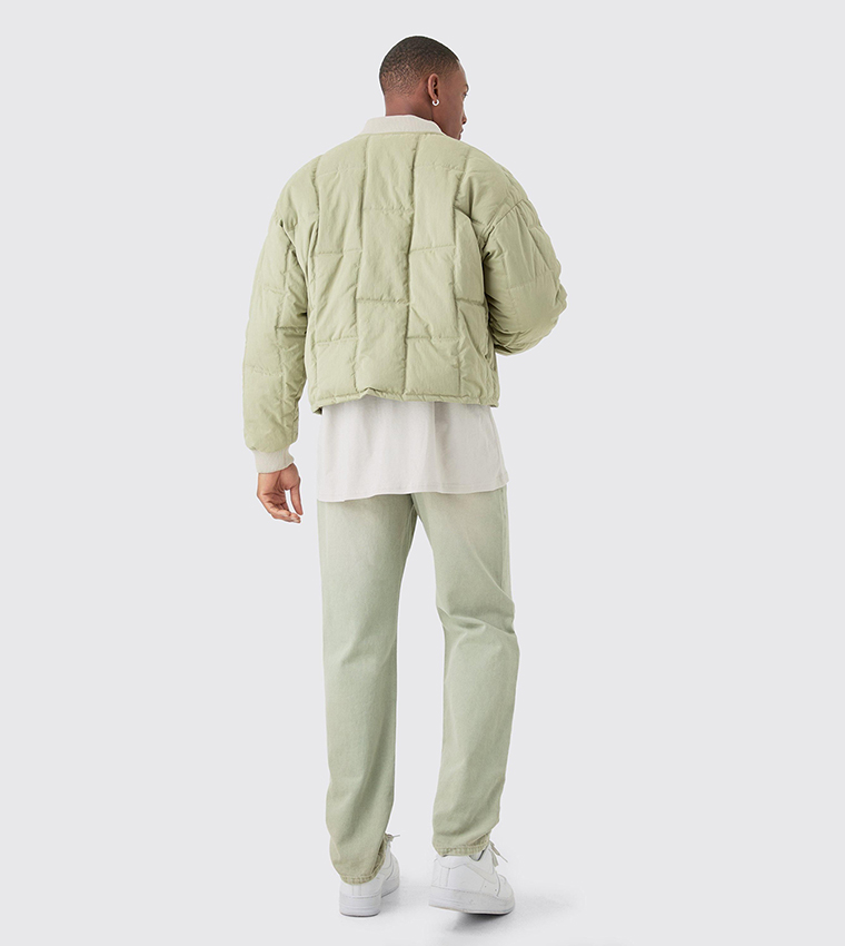 Boxy Quilted Bomber Jacket