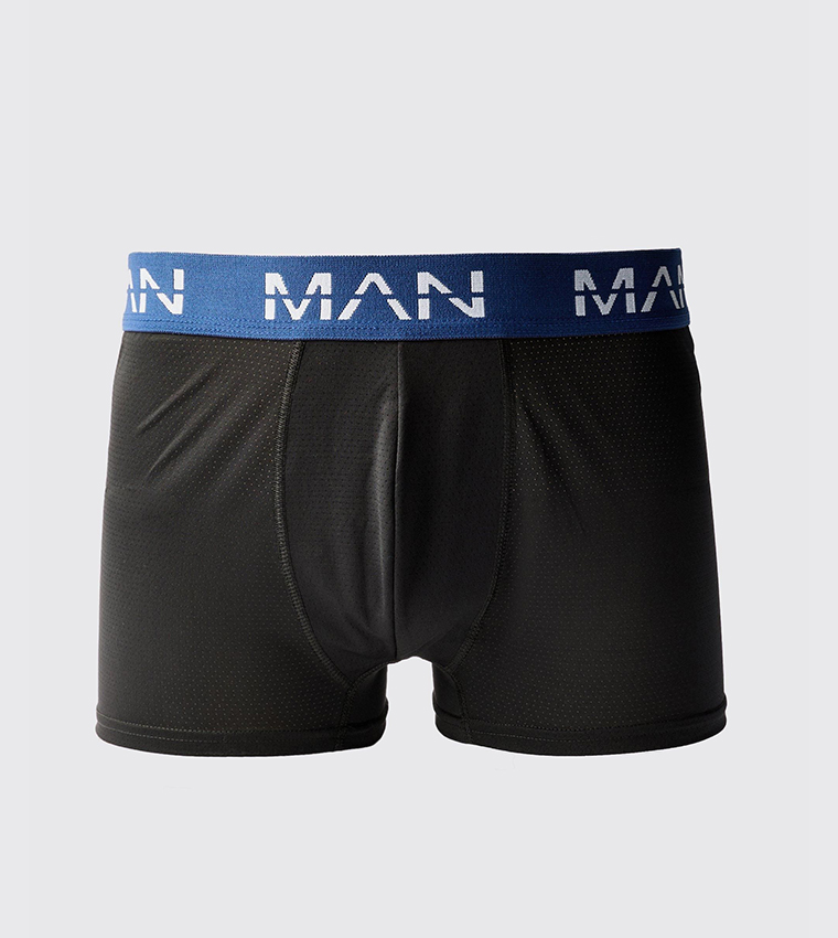 بوكسر رياضي بطبعة شعار - 3 قطع