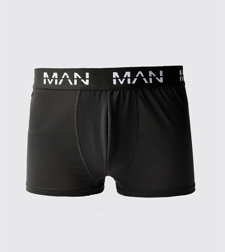 بوكسر رياضي بطبعة شعار - 3 قطع