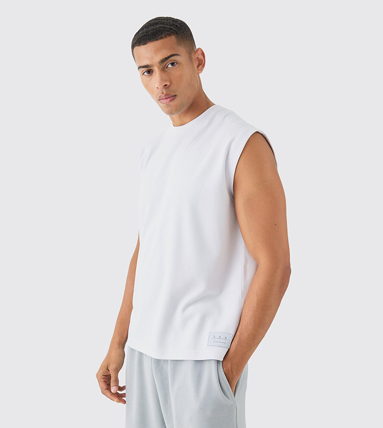 Boxy Fit Interlock Tank Top