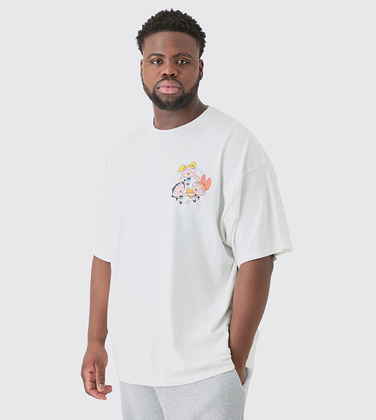 Plus & Tall Oversized Powerpuff Girls License Printed T-Shirt