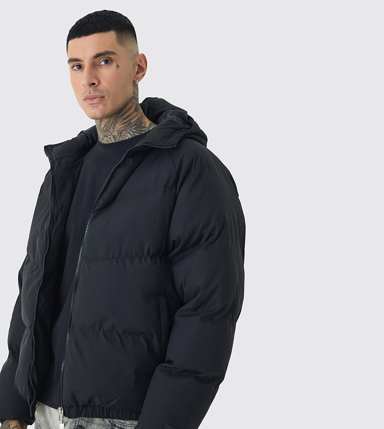 Tall Regular Fit Hooded Puffer Coat