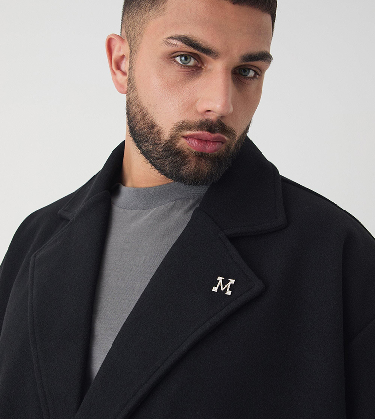 Plus & Tall Double Breasted Oversized Overcoat