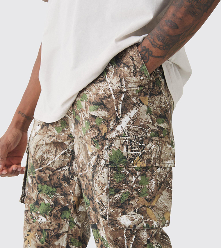 بنطلون كارغو  ضيق للمقاسات الطويلة 