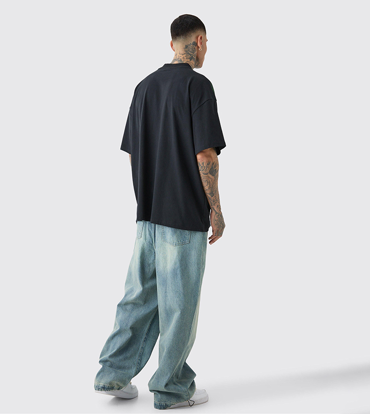 Tall Washed Parachute Jeans