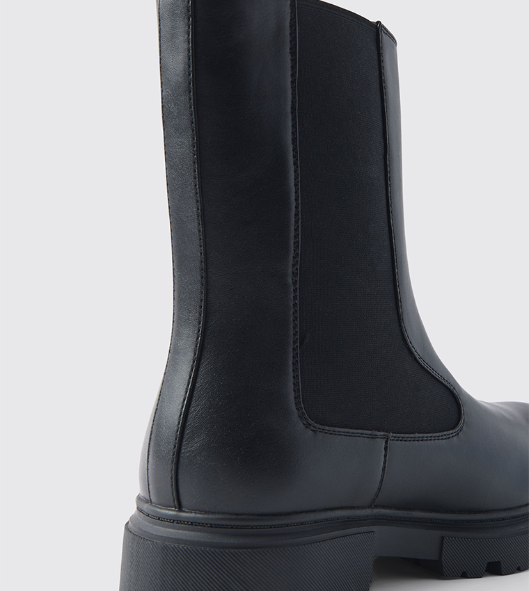 Track Sole Chelsea Lug Boots