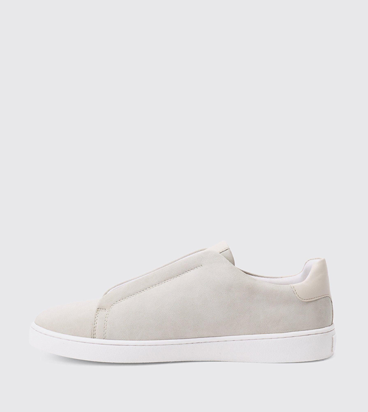 Color Block Faux Suede Slip-On Shoes