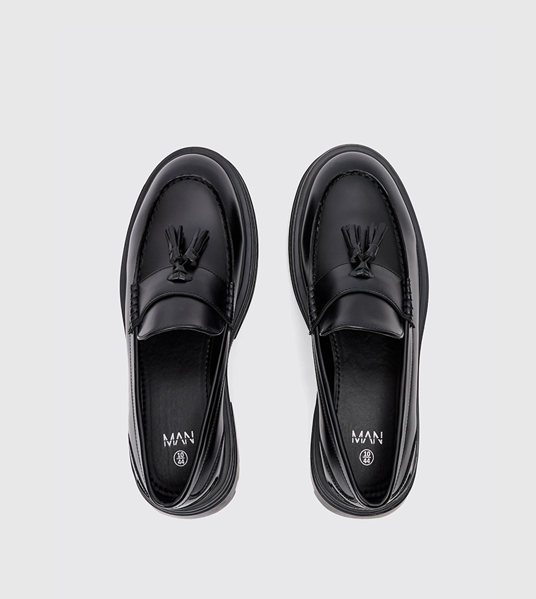 Chunky Sole Tassel Loafers
