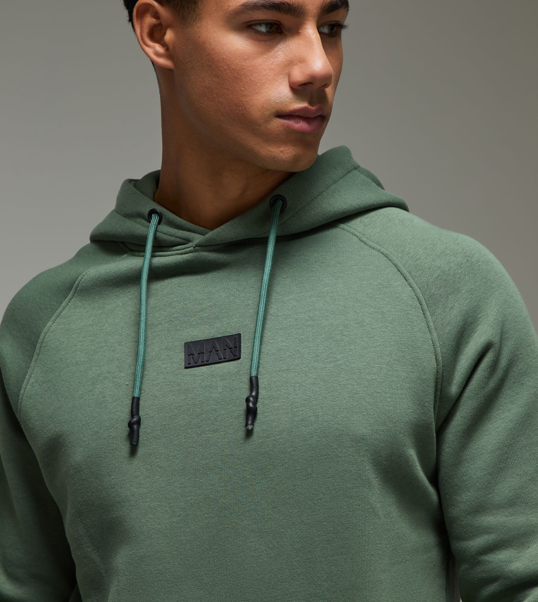 Solid Active Hoodie & Short Tracksuit