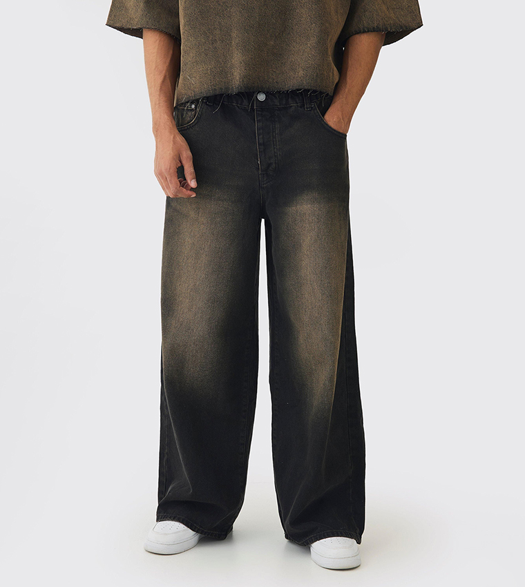 Rigid Tinted Wash Extreme Baggy Fit Jeans