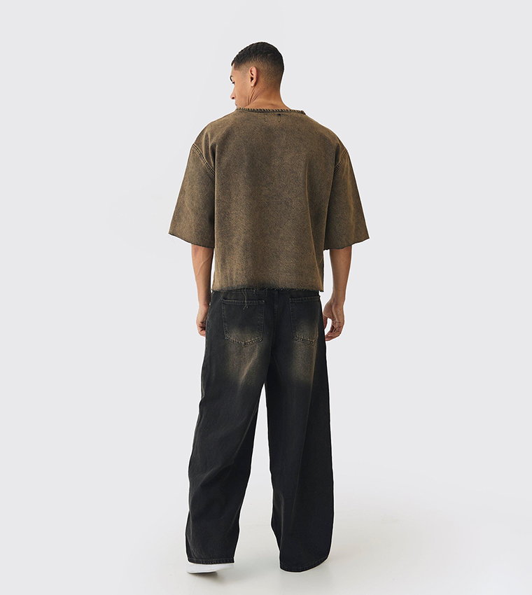 Rigid Tinted Wash Extreme Baggy Fit Jeans