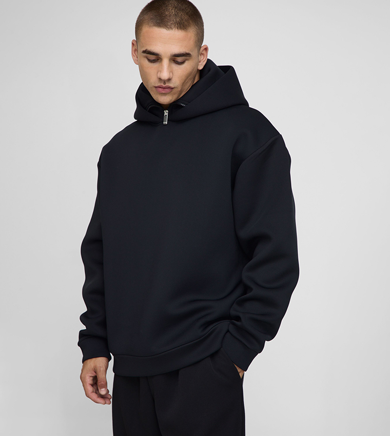 Bonded Snood Scuba Oversized Hoodie