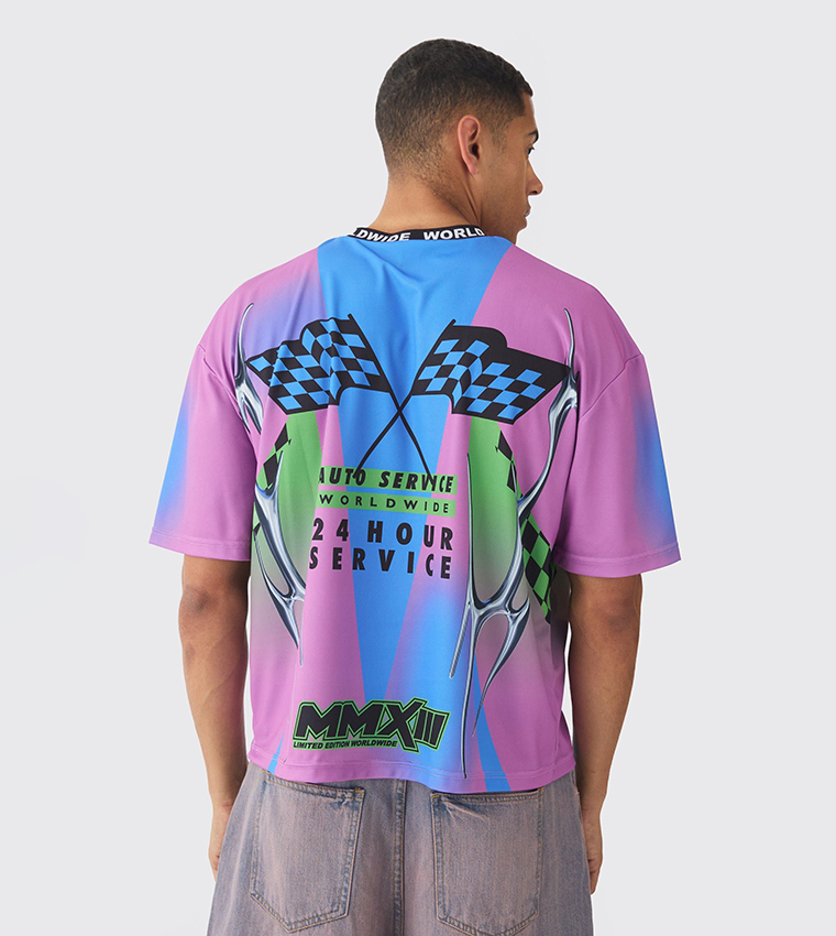 Printed Short Sleeves Oversized T-Shirt