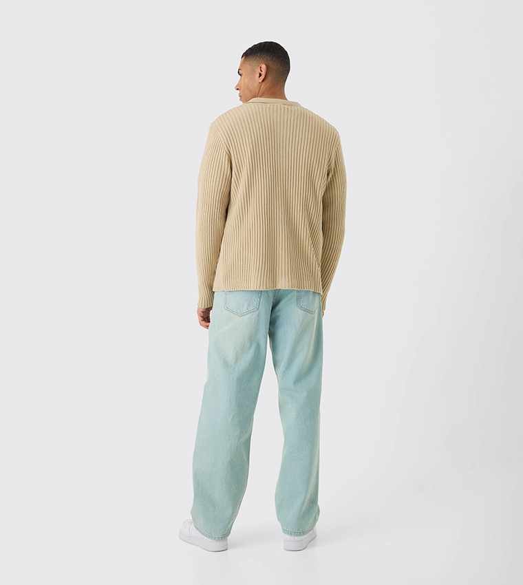 قميص مرن باكمام طويلة 