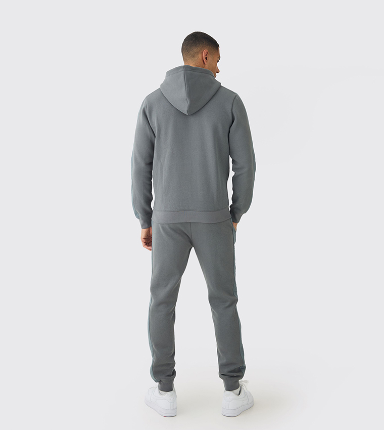 Printed Hooded Sweatsuit Set