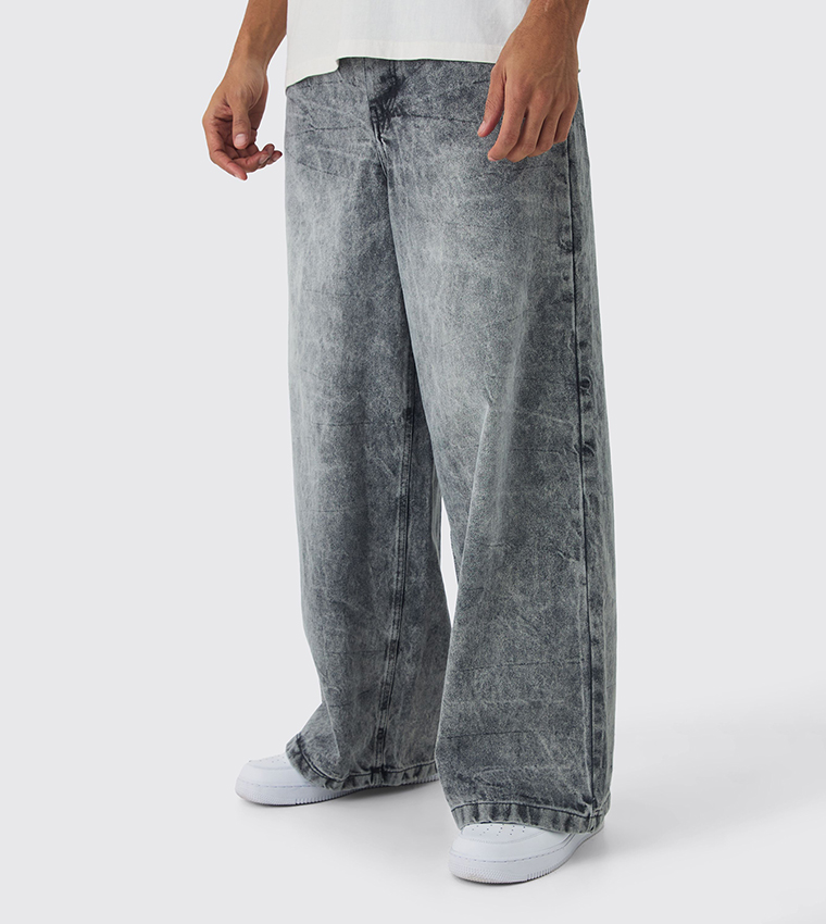 Washed Extreme Baggy Fit Jeans