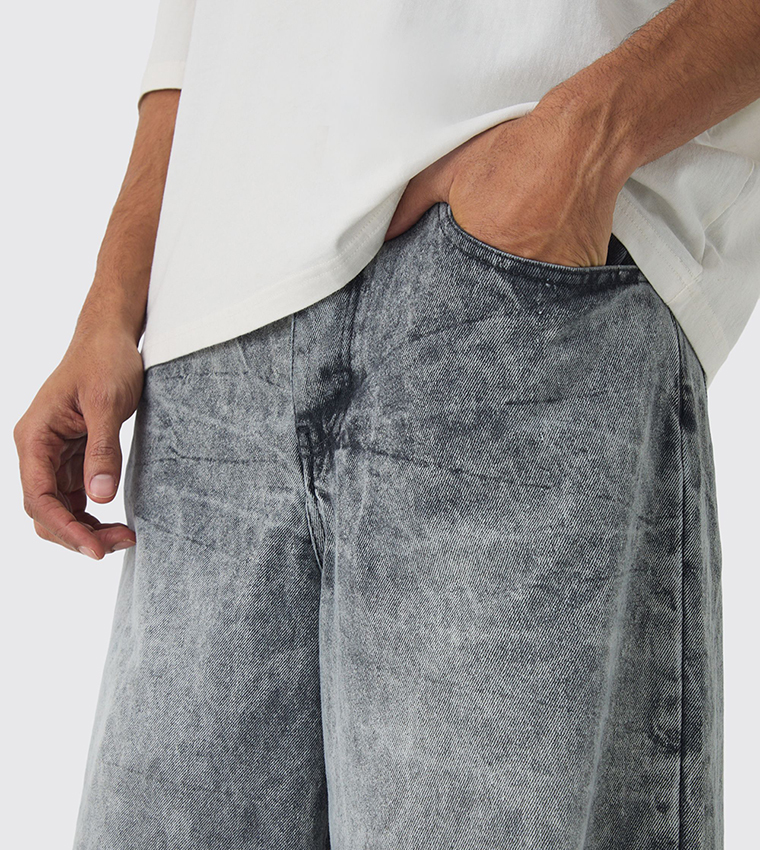 Washed Extreme Baggy Fit Jeans