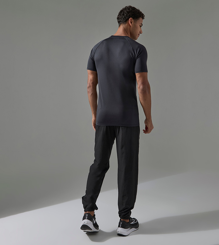 Solid Muscle Fit Active T-Shirt