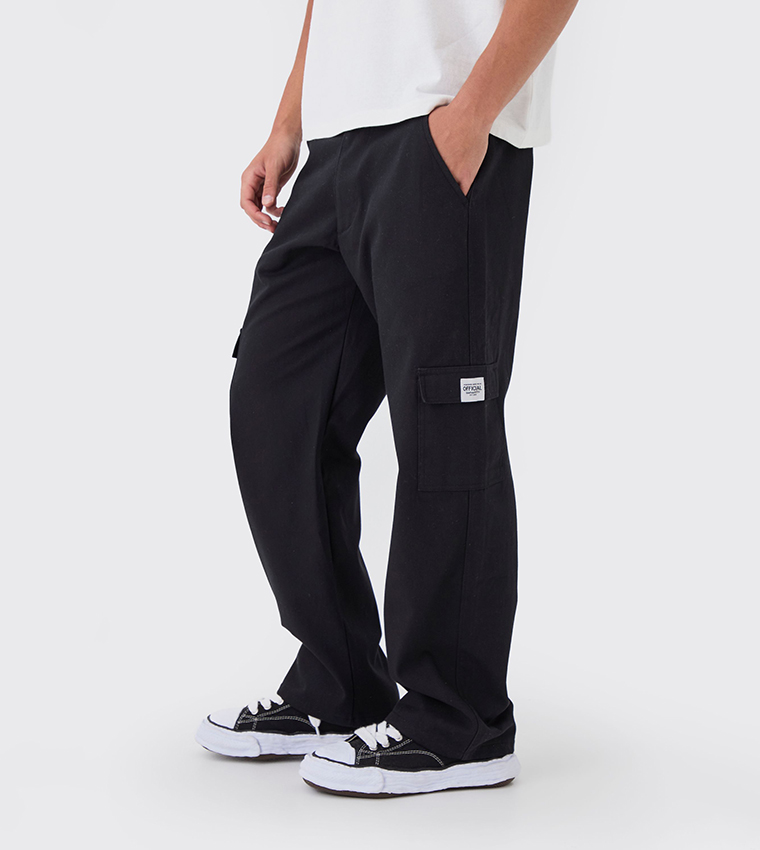 Mid Rise Relaxed Fit Cargo Trousers