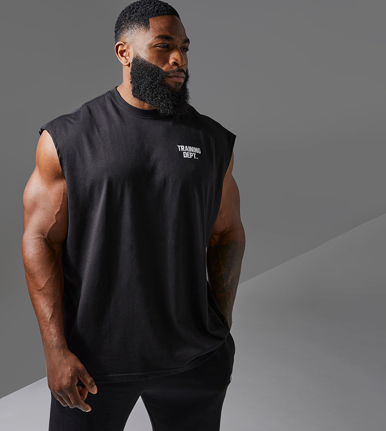 Training Dept Print Oversized Tank Top