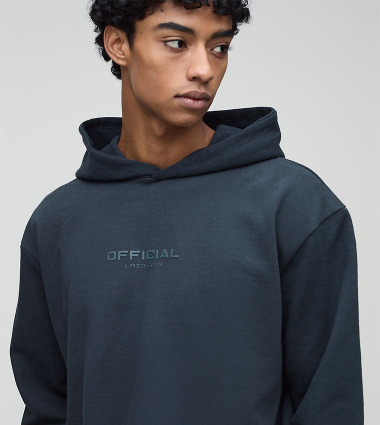 oversized boxy hoodie grey boohooman hoodie