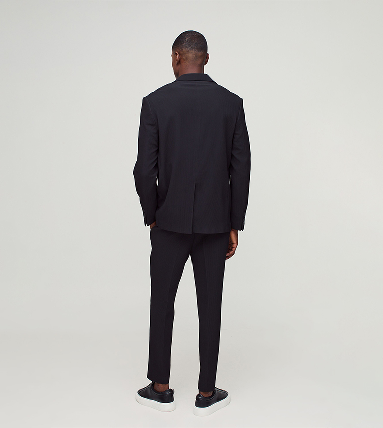 Ribbed Long Sleeves Blazer