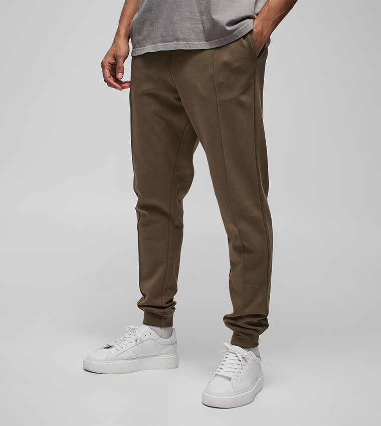 Slim Tapered Fit Heavyweight Interlock Joggers