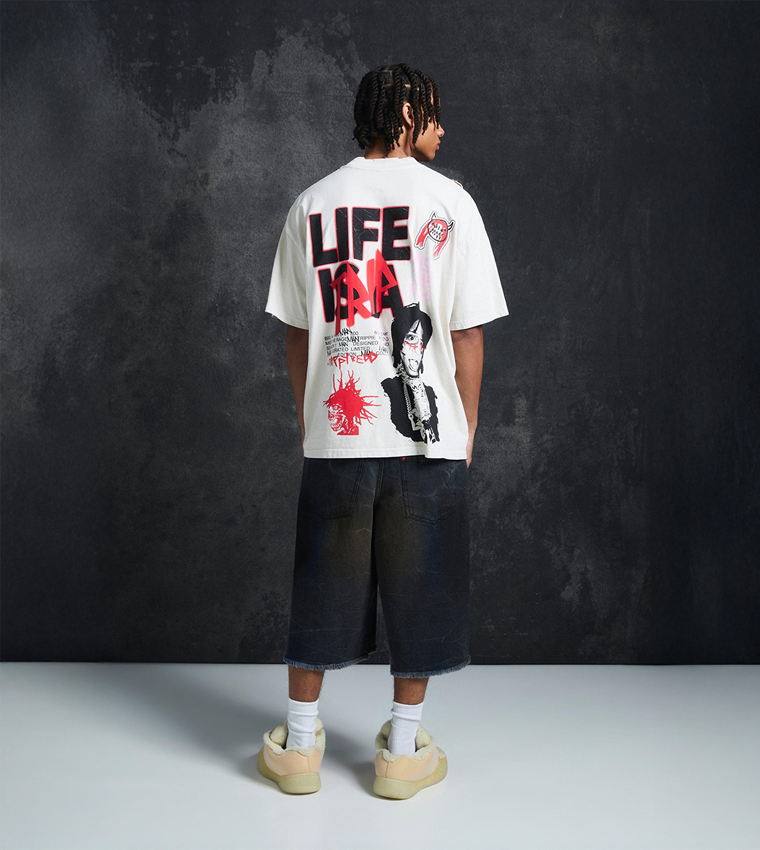 Oversized Tshirt T Shirt Trippie Redd Buy BoohooMAN Trippie Redd