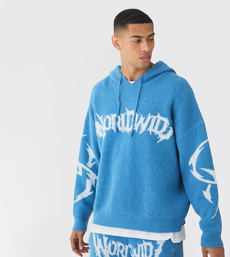 Worldwide Skeleton Knitted Hoodie