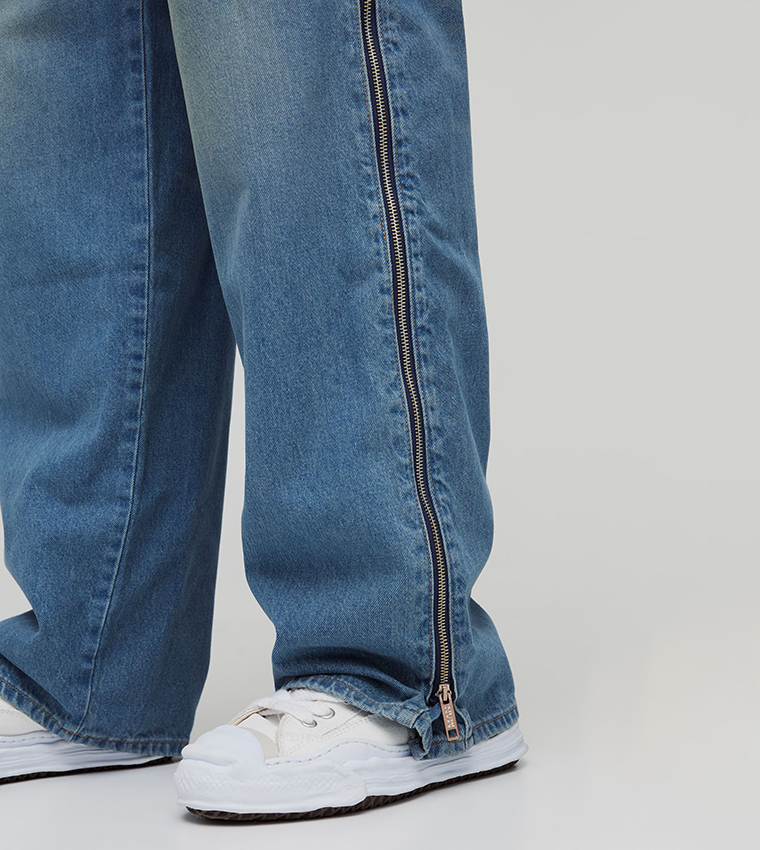 Tall Zip Gusset Relaxed Fit Jeans
