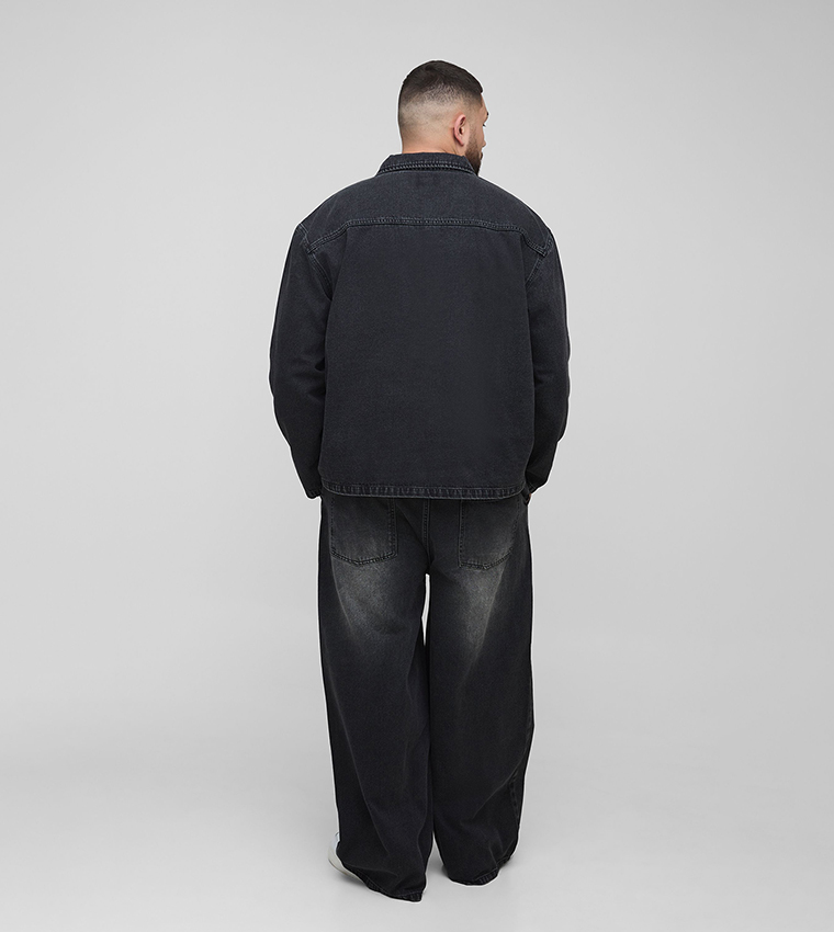 Faded Mid Rise Baggy Fit Jeans