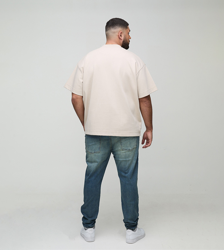Plus & Tall Extreme Ripped Busted Knee Skinny Fit Jeans