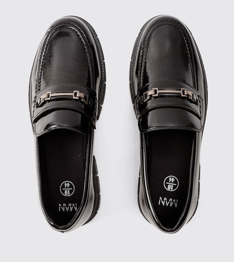 Chunky Sole Slip-On Loafers