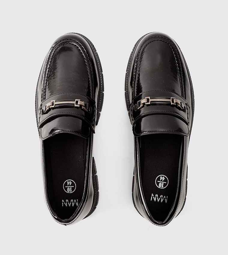 Chunky Sole Slip-On Loafers