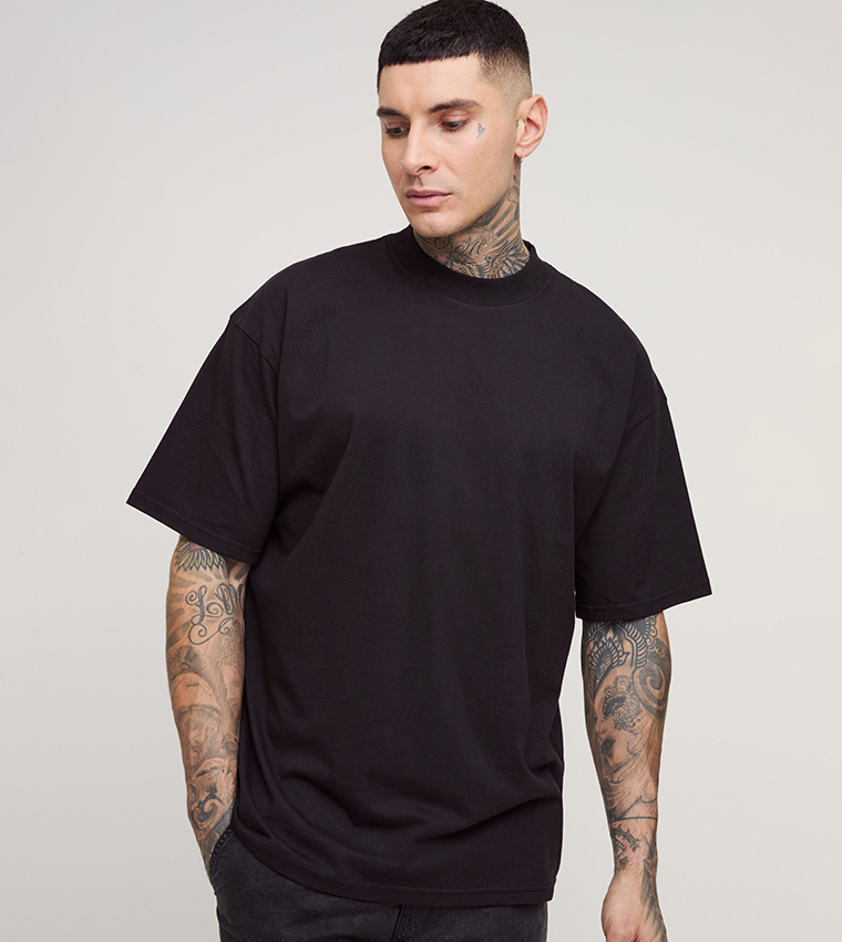 Plus & Tall Solid Oversized T-Shirt