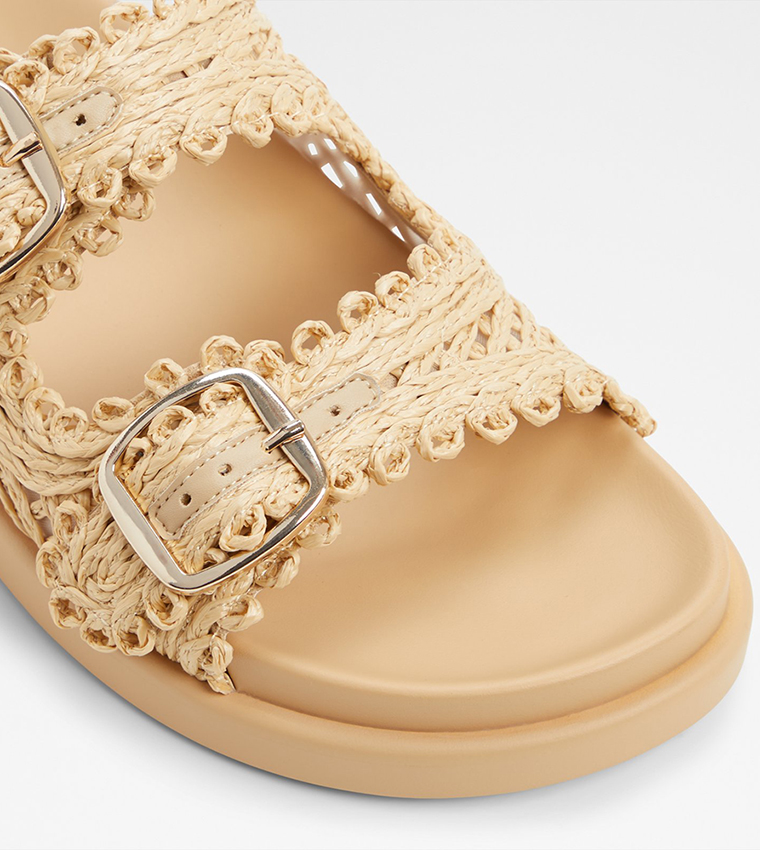 BOHOCHIC Straw Woven Comfort Sandals