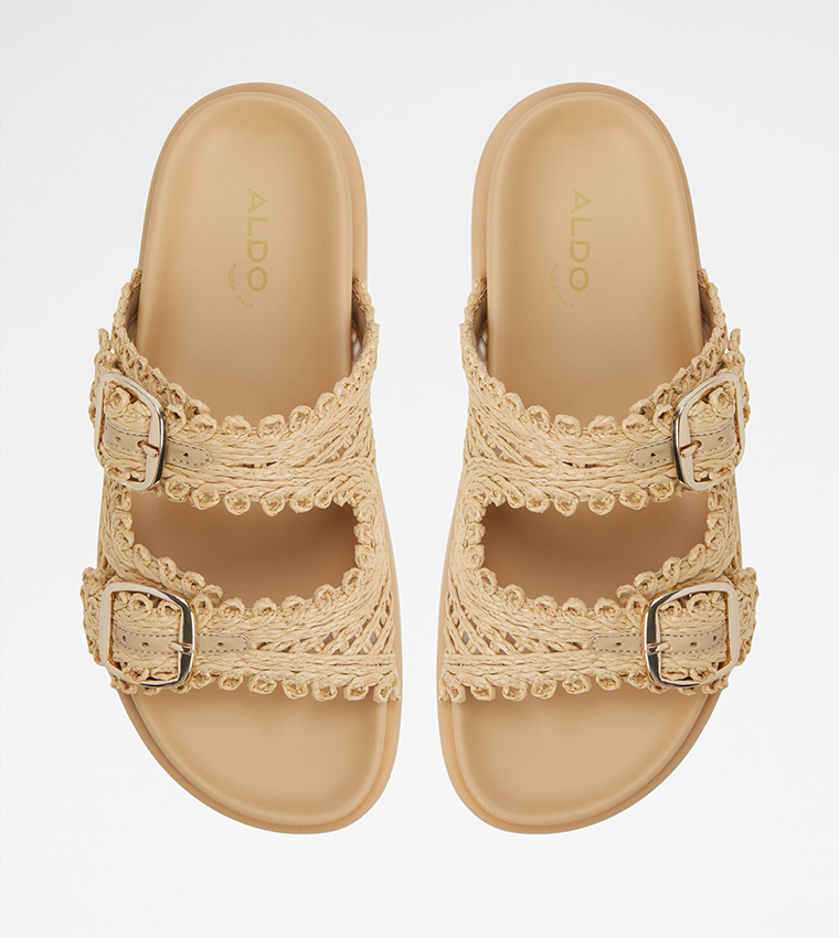 BOHOCHIC Straw Woven Comfort Sandals