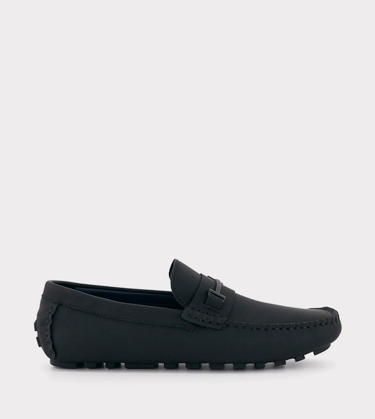 Buy Dune London BOLDAN Metal Accent Moccasins In Black 6thStreet UAE