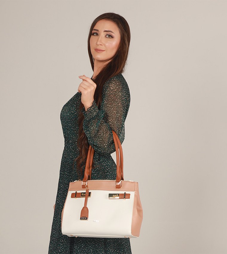 Bonita Everyday Handbag with Gold Hardware