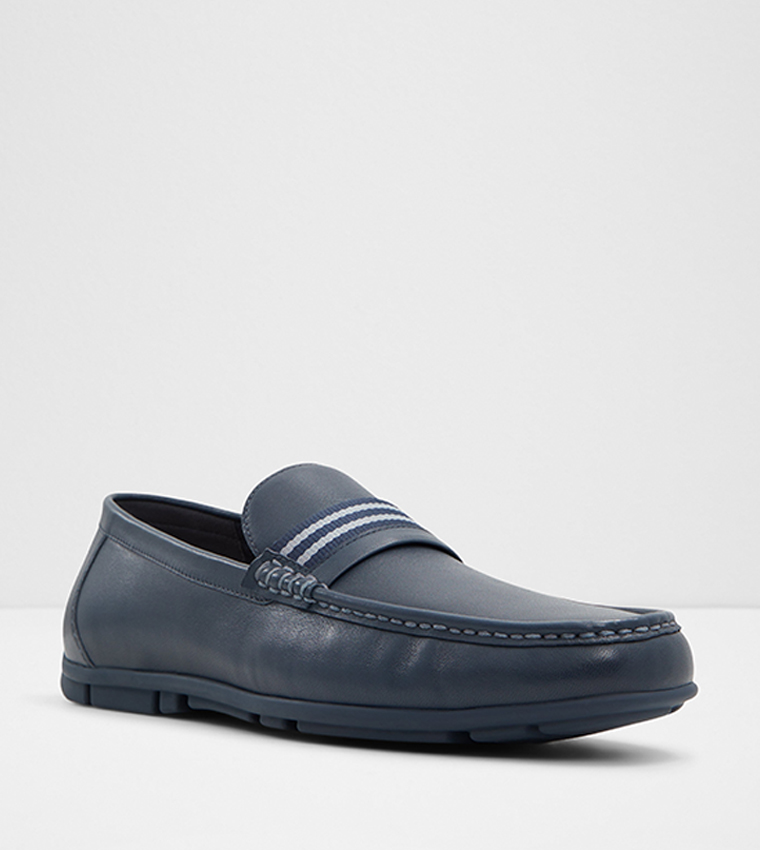 Navy blue driving moccasins best sale