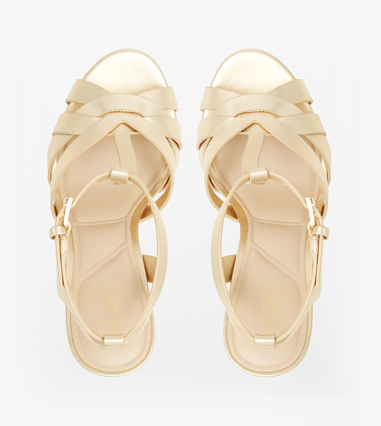 BORNEOLAAN Ankle Strap Platform Heel Sandals