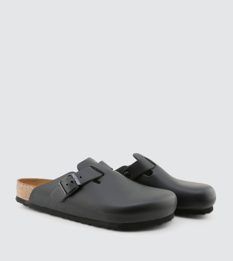 Boston Sandals - Black - BOSTON-LEATHER-BLACK