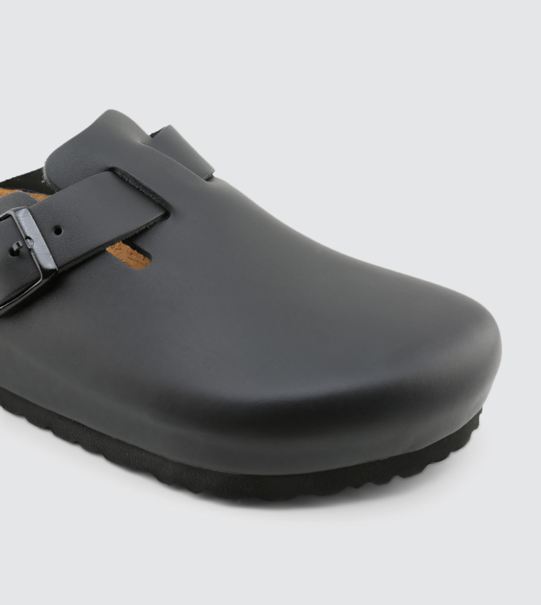 Boston Sandals - Black - BOSTON-LEATHER-BLACK